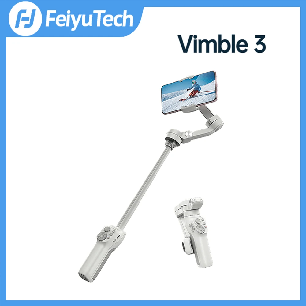 FeiyuTech Vimble 3 встроенный удлинитель 3-осевой ручной карданный подвес для смартфона складной для IPhone 14 Pro Max Samsung
FeiyuTech Vimble 3 встроенный удлинитель 3-осевой ручной карданный подвес для смартфона складной для IPhone 14 Pro Max Samsung