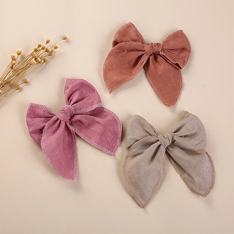 2Pcs/Set Girl Bows Hair Pin Baby Clips Cotton Hairclip Kids Hairpins Spring Accessory Children Barette Vintage Props 5.9 Inches
2Pcs/Set Girl Bows Hair Pin Baby Clips Cotton Hairclip Kids Hairpins Spring Accessory Children Barette Vintage Props 5.9 Inches