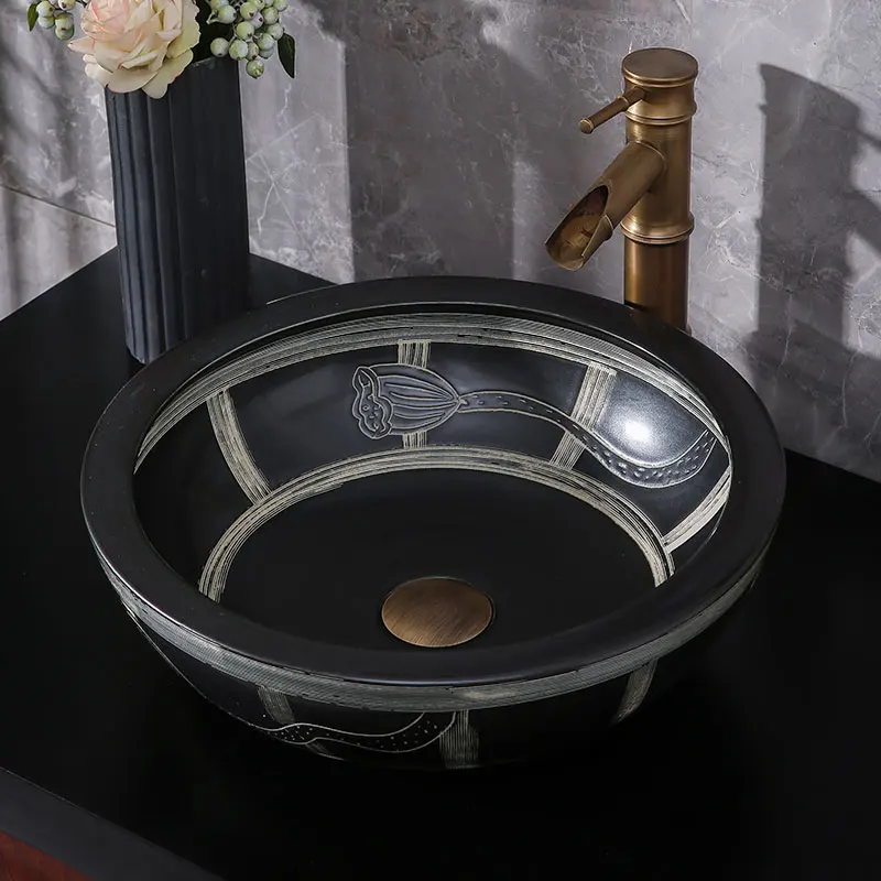 Europe style flower shape sink Jingdezhen Art Counter Top ceramic lavabo sink Bathroom sink ceramic bathroom sink basin
Europe style flower shape sink Jingdezhen Art Counter Top ceramic lavabo sink Bathroom sink ceramic bathroom sink basin