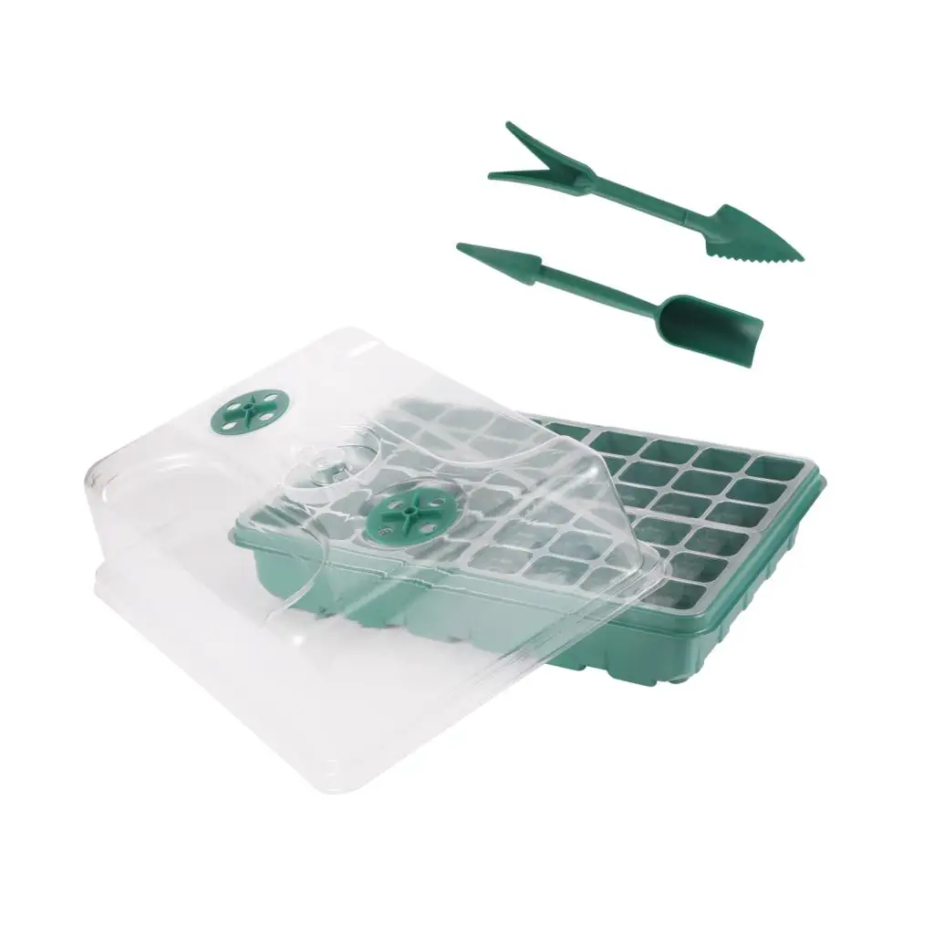 48 Cell Germination Nursery Box Mini Gardening Shovel Spade Breathable Seedling Starter Tray Succulent Plant Pot Garden Supplies
48 Cell Germination Nursery Box Mini Gardening Shovel Spade Breathable Seedling Starter Tray Succulent Plant Pot Garden Supplies