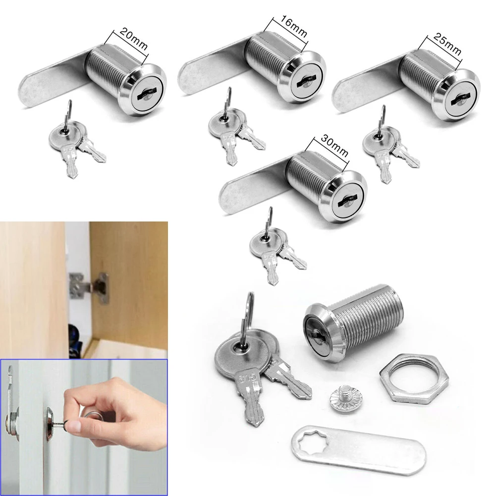 16/20/25/30mm Lock Door Barrel Drawer Cabinet Mail Box Locker Cupboard 2 Key Cabinet Office Desk Letter Box Cam Locks
16/20/25/30mm Lock Door Barrel Drawer Cabinet Mail Box Locker Cupboard 2 Key Cabinet Office Desk Letter Box Cam Locks