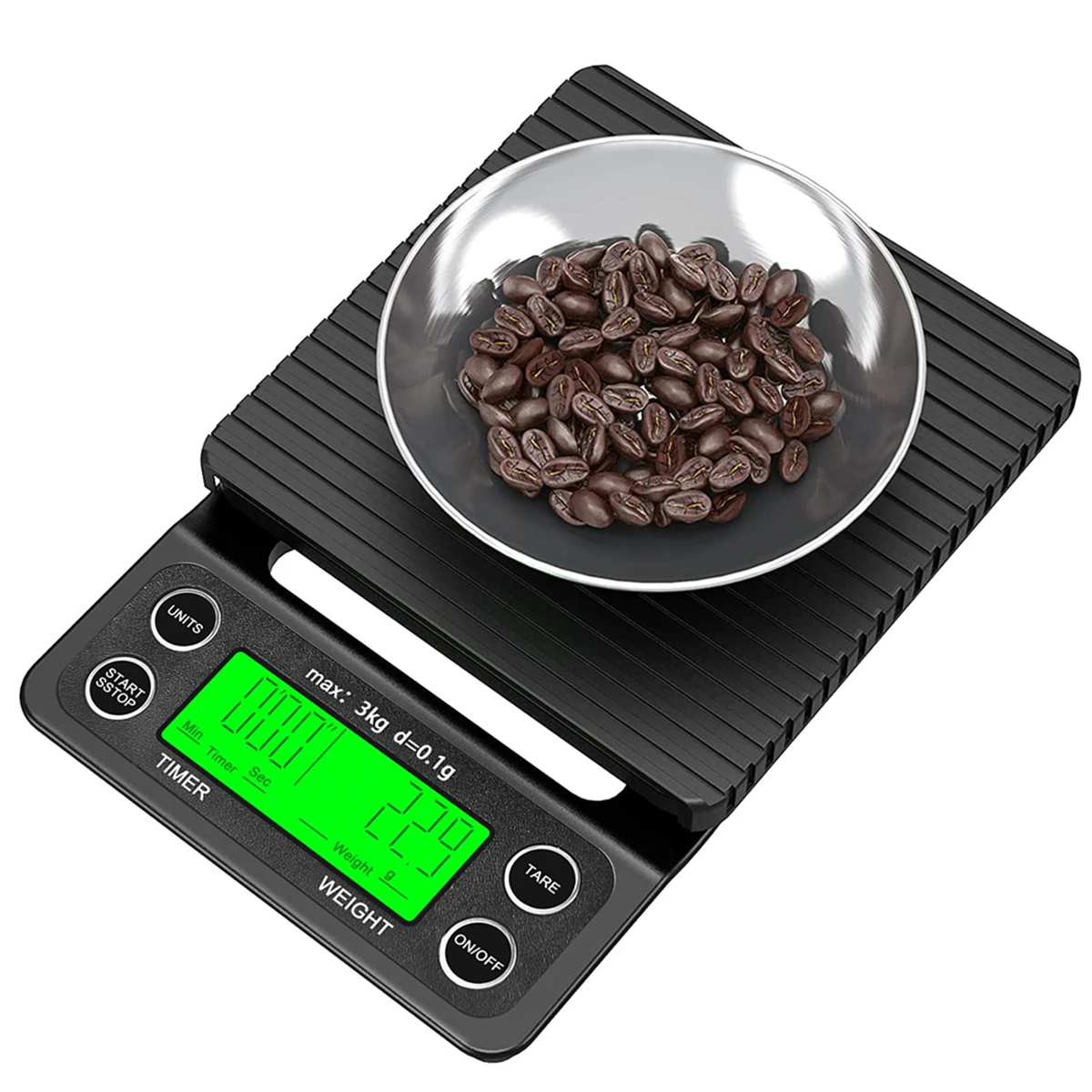 5KG/0.1G Coffee Scale With Timer Food Digital Kitchen Scales Accuracy Display Tare Function Espresso Balance Precision Gadgets
5KG/0.1G Coffee Scale With Timer Food Digital Kitchen Scales Accuracy Display Tare Function Espresso Balance Precision Gadgets