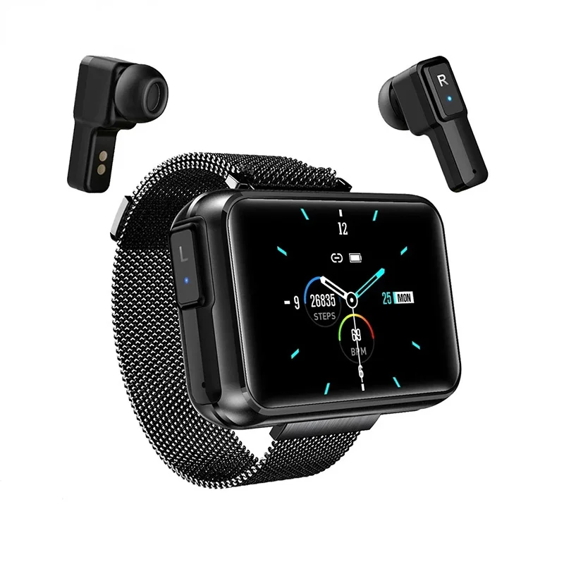 Smart Watch 2 In 1 TWS Wireless Bluetooth Headset Big DIY Screen Fitness Bracelet Heart Rate Tracker Man Woman Smartwatch Sale
Smart Watch 2 In 1 TWS Wireless Bluetooth Headset Big DIY Screen Fitness Bracelet Heart Rate Tracker Man Woman Smartwatch Sale