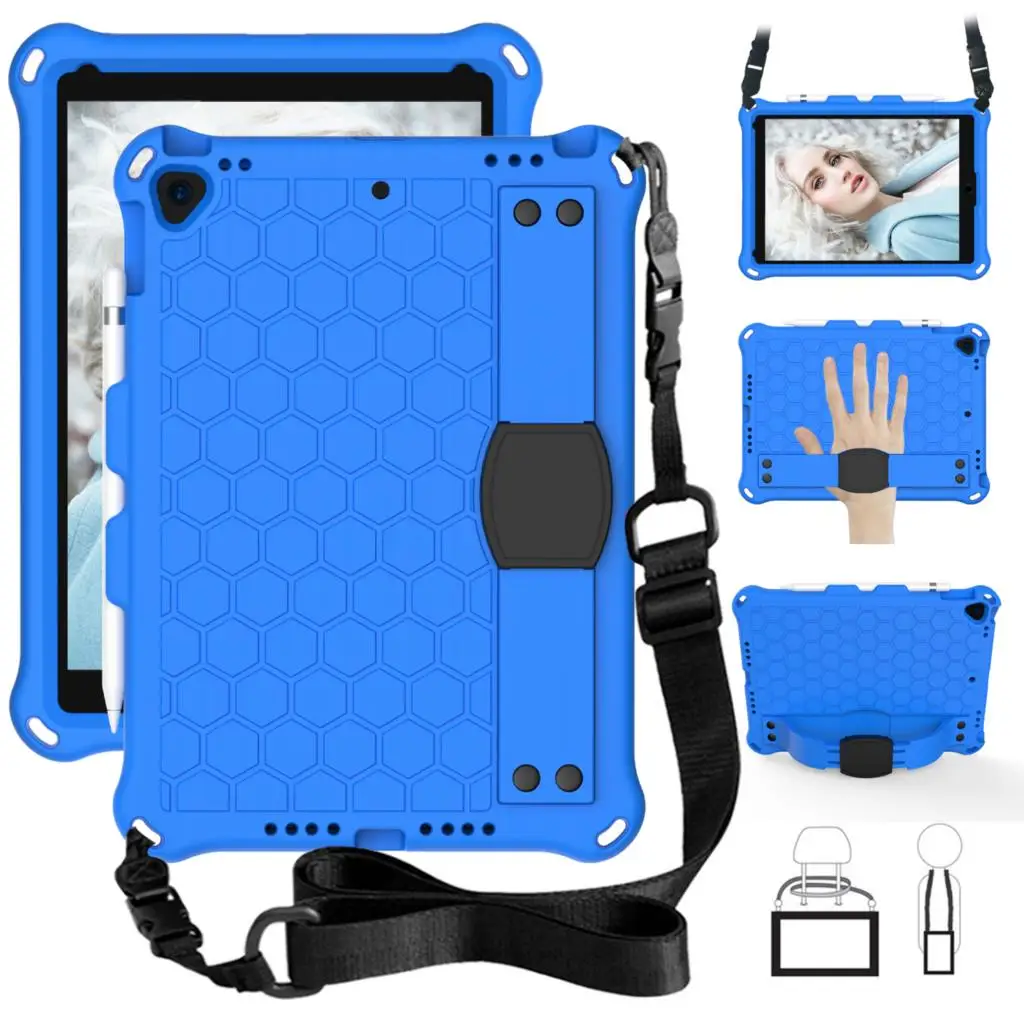 Honeycomb Stand Handheld Kids Case For IPad Pro 10.5 Air 3 Cover For IPad 7th 10.2 2019 A2198 A2232 Mini 1 2 3 4 5 Strap Case
Honeycomb Stand Handheld Kids Case For IPad Pro 10.5 Air 3 Cover For IPad 7th 10.2 2019 A2198 A2232 Mini 1 2 3 4 5 Strap Case