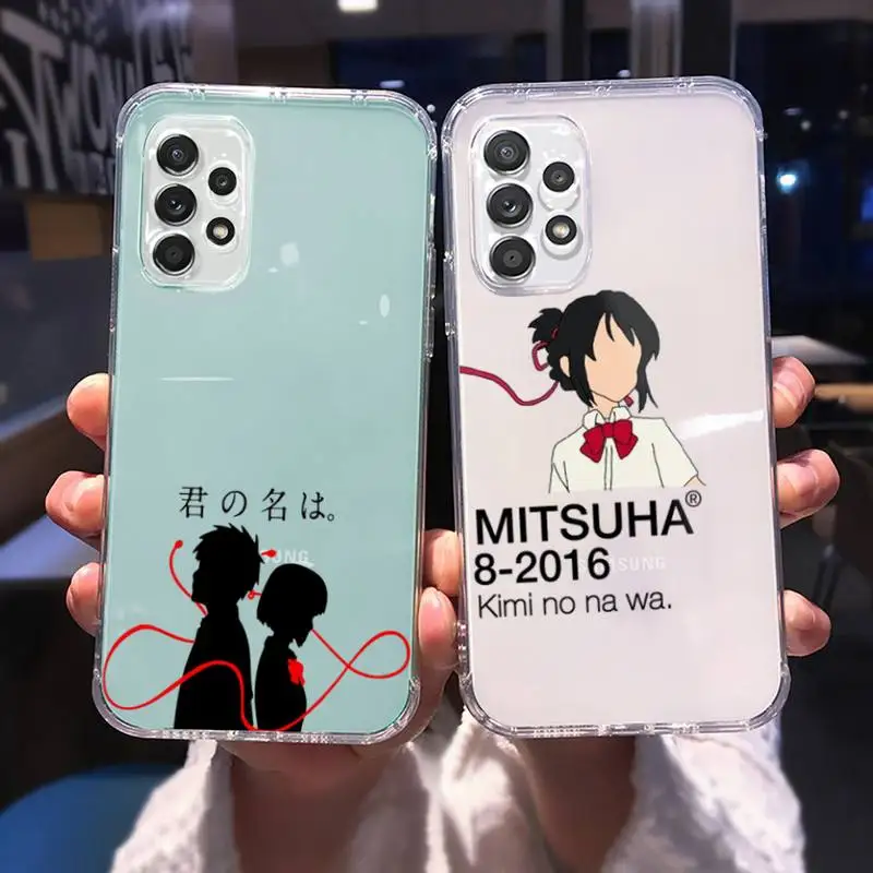 Anime Your Name Phone Case For Samsung A 51 50 52 12 21s 31 40 70 71 note S 20 10 21 ultra plus fe clear coque shell
Anime Your Name Phone Case For Samsung A 51 50 52 12 21s 31 40 70 71 note S 20 10 21 ultra plus fe clear coque shell