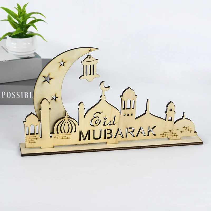 Eid Mubarak Wooden Ornament Ramadan Decoration Moon Star Letter Plaque Wood Craft Islamic Muslim Festival Party Table Decor Gift
Eid Mubarak Wooden Ornament Ramadan Decoration Moon Star Letter Plaque Wood Craft Islamic Muslim Festival Party Table Decor Gift