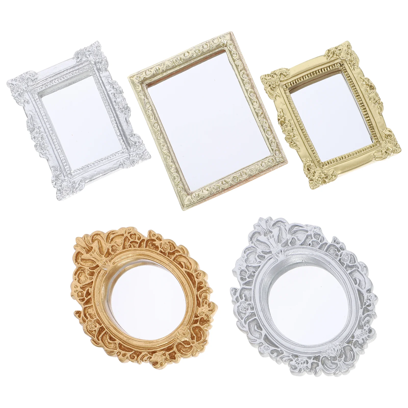 5Pcs Micro Landscaping Multipurpose Small Wall Mirror Decor Miniature Mirror Model Miniature House Ornament
5Pcs Micro Landscaping Multipurpose Small Wall Mirror Decor Miniature Mirror Model Miniature House Ornament
