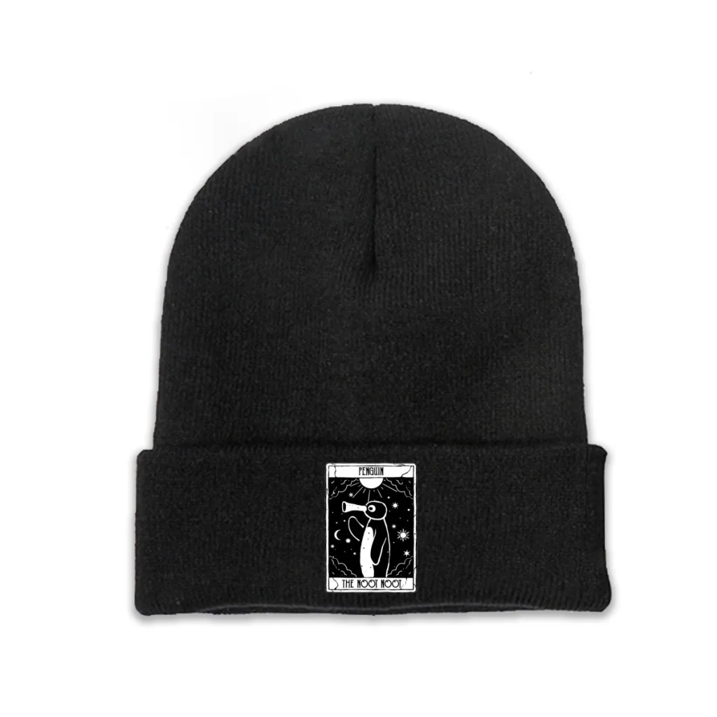 Knit Hat Pingu Noot Pinga TV Winter Warm Beanie Caps Funny Tarot Card Men Women Fashion Casual Bonnet
Knit Hat Pingu Noot Pinga TV Winter Warm Beanie Caps Funny Tarot Card Men Women Fashion Casual Bonnet