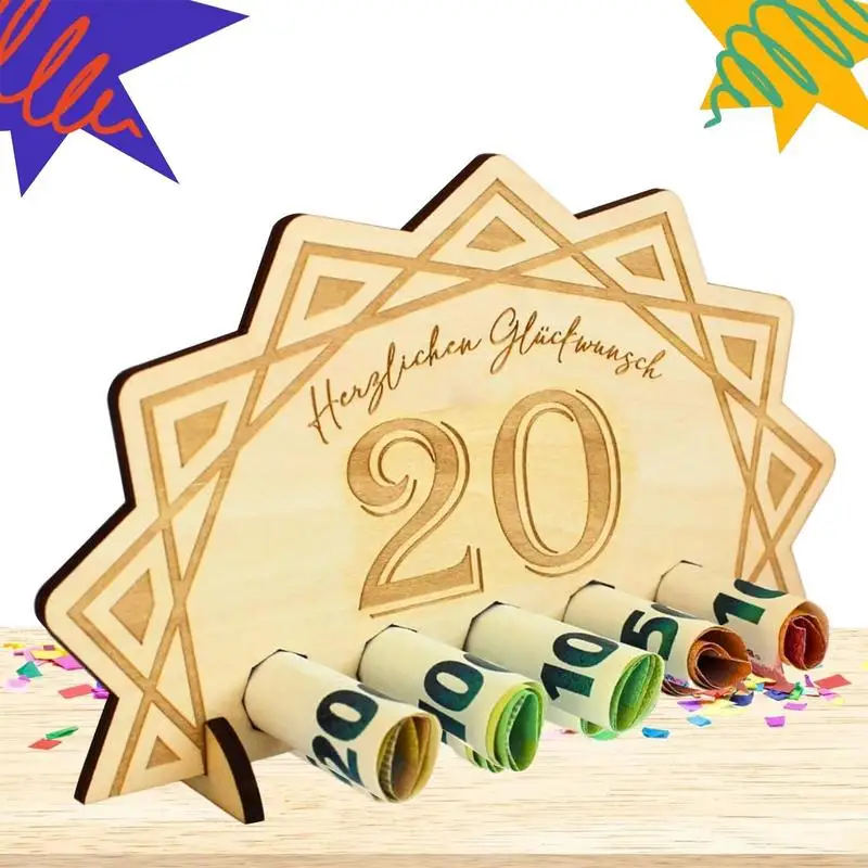 Birthday Cash Gift Holder Wood Wooden Cash Holder Display Money Gift Decorative Money Holder Ornament With 5 Holes For Birthday
Birthday Cash Gift Holder Wood Wooden Cash Holder Display Money Gift Decorative Money Holder Ornament With 5 Holes For Birthday