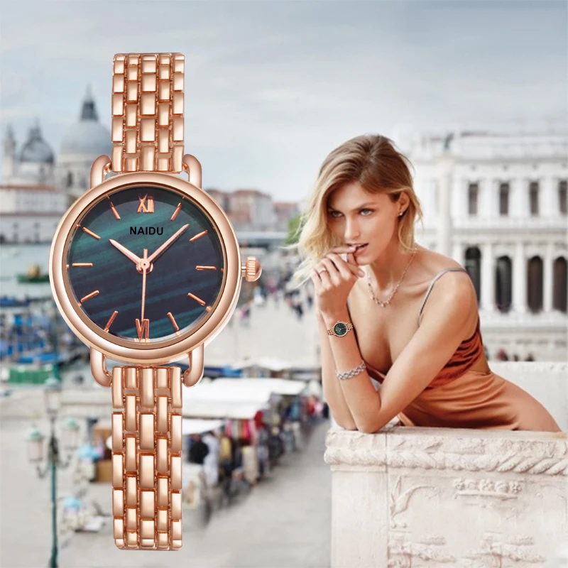 Women Watches New NAIDU Rose gold Silver Ladies Bracelet Watch womens quartz dress wristwatch feminino reloj mujer kol saati
Women Watches New NAIDU Rose gold Silver Ladies Bracelet Watch womens quartz dress wristwatch feminino reloj mujer kol saati