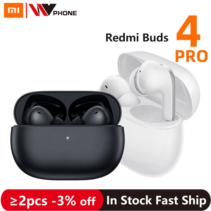 Xiaomi Redmi Buds 4 Pro TWS Earphone Bluetooth 5.3 Active Noise Cancelling 3 Mic Wireless Headphone 36 Hours Life For Xiaomi 12
Xiaomi Redmi Buds 4 Pro TWS Earphone Bluetooth 5.3 Active Noise Cancelling 3 Mic Wireless Headphone 36 Hours Life For Xiaomi 12