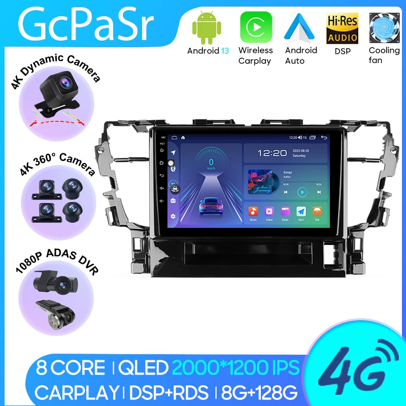

Car Radio Carplay Android Player For Toyota Alphard H30 2015 - 2020 Navigation GPS Android Auto Video DSP 4G BT Wifi No 2din DVD