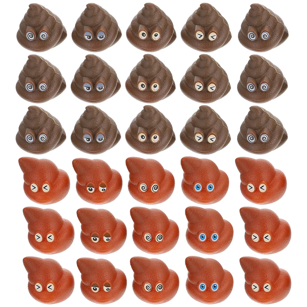 

60 Pcs Poop Toys Simulated Tricky Props Prank Puzzle Party Kids Playthings Babies Fake Plastic Poops Realistic Funny Gambling