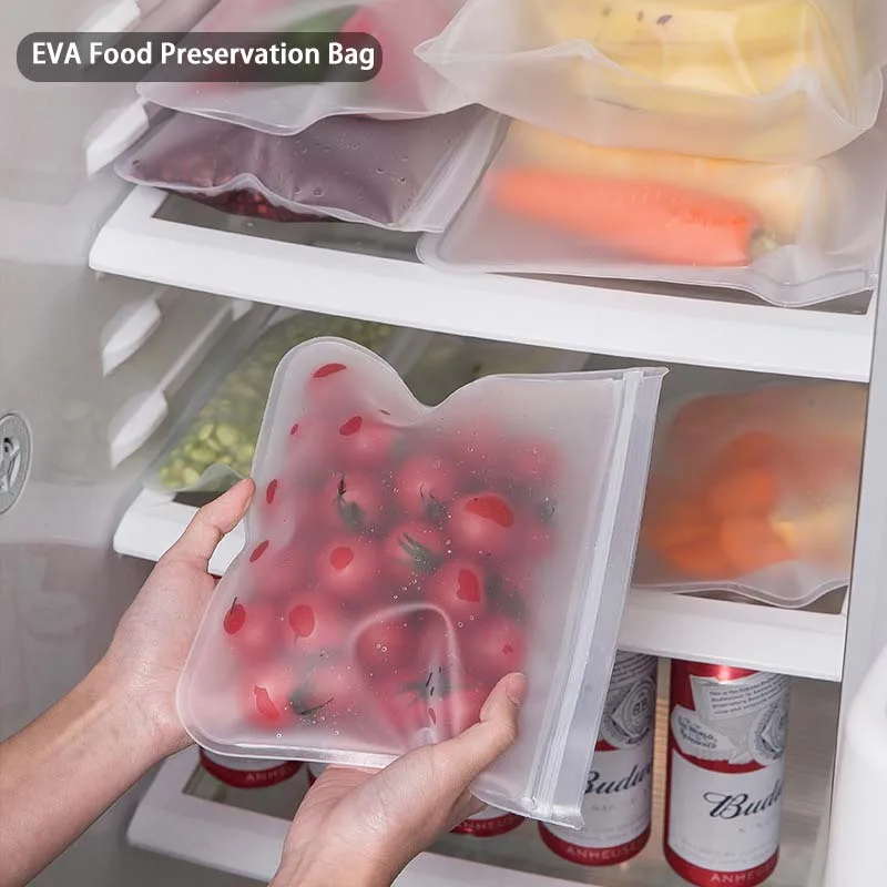 New Kitchen Accessories Fruit And Vegetable Silicone Bag Reusable Fresh-Keeping Sealed Bag Refrigerator Food Storage Ziplock Bag
New Kitchen Accessories Fruit And Vegetable Silicone Bag Reusable Fresh-Keeping Sealed Bag Refrigerator Food Storage Ziplock Bag