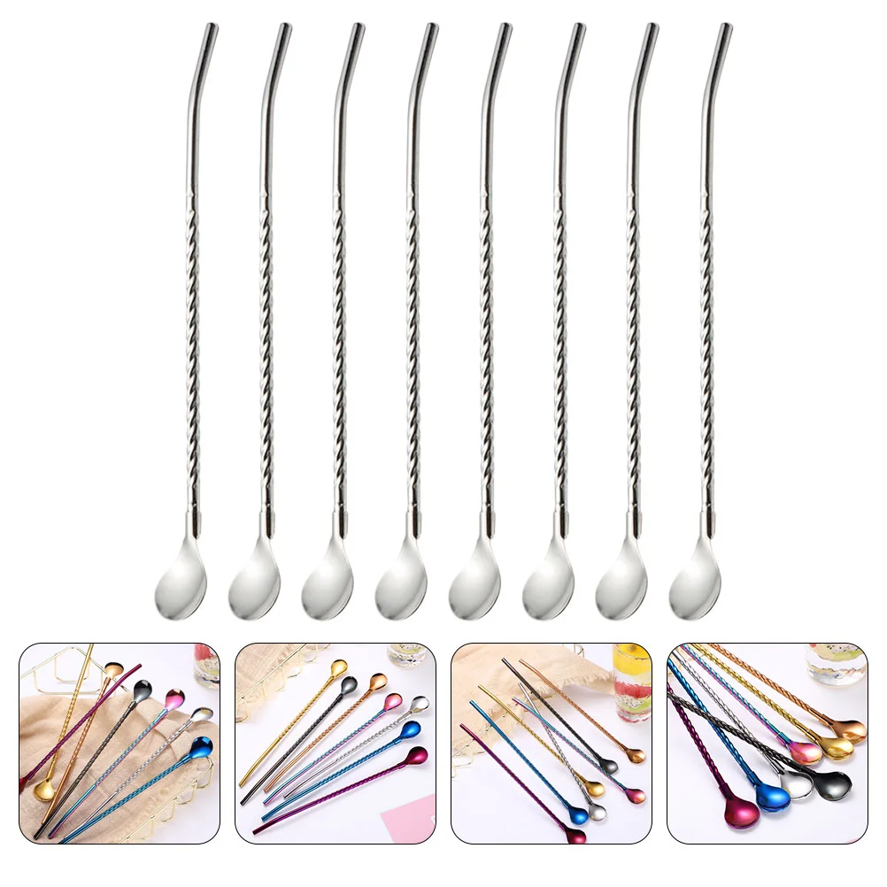 Spoon Straw Stirring Tea Coffee Spoonsmixing Stainless Steel Drinking Handle Metal Strawswith Sticks Strainer Stir Stirrer
Spoon Straw Stirring Tea Coffee Spoonsmixing Stainless Steel Drinking Handle Metal Strawswith Sticks Strainer Stir Stirrer