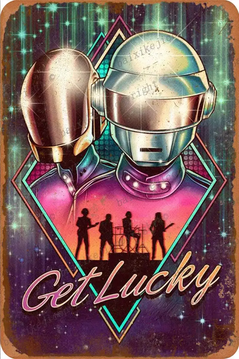 Vintage Tin Signs - Get Lucky - Metal Sign Poster Retro Art Plaque Wall Decor for Bar Cafe Garden Bedroom Office Hotel 8×12 Inch
Vintage Tin Signs - Get Lucky - Metal Sign Poster Retro Art Plaque Wall Decor for Bar Cafe Garden Bedroom Office Hotel 8×12 Inch