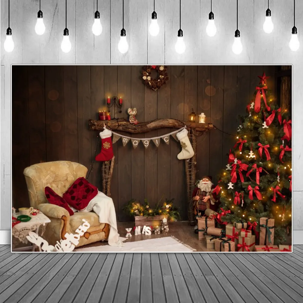 Magic Christmas Fireplace Lights Photography Backdrop Children Santa Claus Boots Bowknot Tree Gift Board Studio Photo Background
Magic Christmas Fireplace Lights Photography Backdrop Children Santa Claus Boots Bowknot Tree Gift Board Studio Photo Background