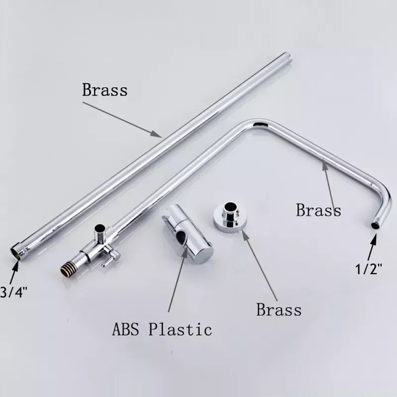 Newly Chrome Brass & ABS Sliding Shower Bar & Shower Head Holder Bathroom Adjust Height Shower Faucet Pipe 
Newly Chrome Brass & ABS Sliding Shower Bar & Shower Head Holder Bathroom Adjust Height Shower Faucet Pipe