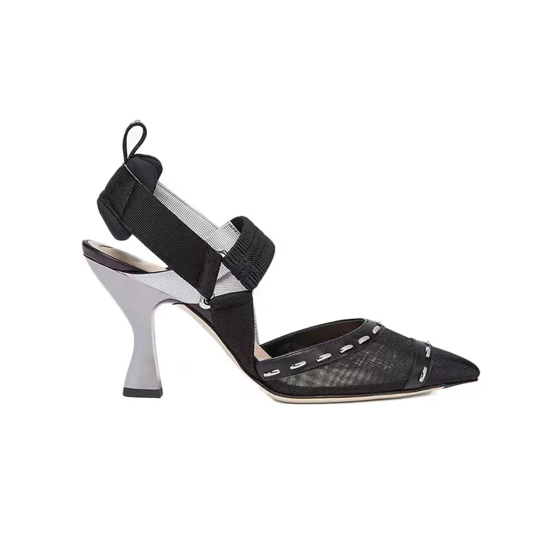 2022 New Slingbacks Shoes For Women Summer Mesh Evening Heels Patchwork Pumps Sandalias Shallow Designer Shoes Zapatos Mujer
2022 New Slingbacks Shoes For Women Summer Mesh Evening Heels Patchwork Pumps Sandalias Shallow Designer Shoes Zapatos Mujer