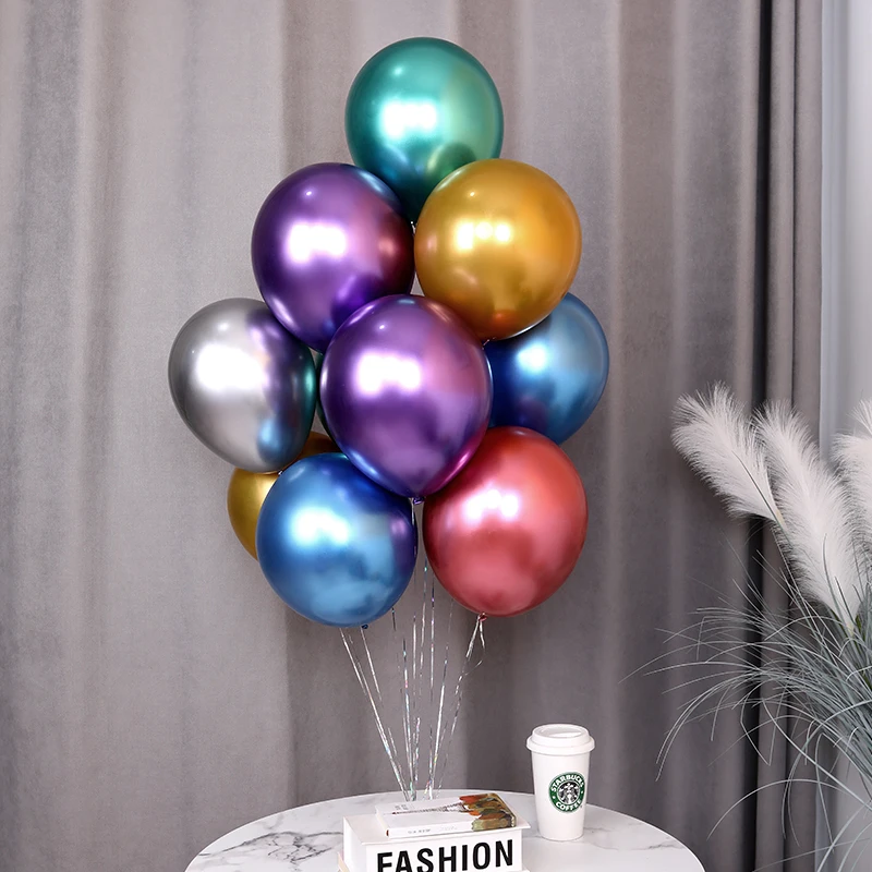 10pcs 5/10/12inch Glossy Metal Pearl Latex Balloons Thick Chrome Metallic Colors helium Air Balls Globos Birthday Party Decor
10pcs 5/10/12inch Glossy Metal Pearl Latex Balloons Thick Chrome Metallic Colors helium Air Balls Globos Birthday Party Decor