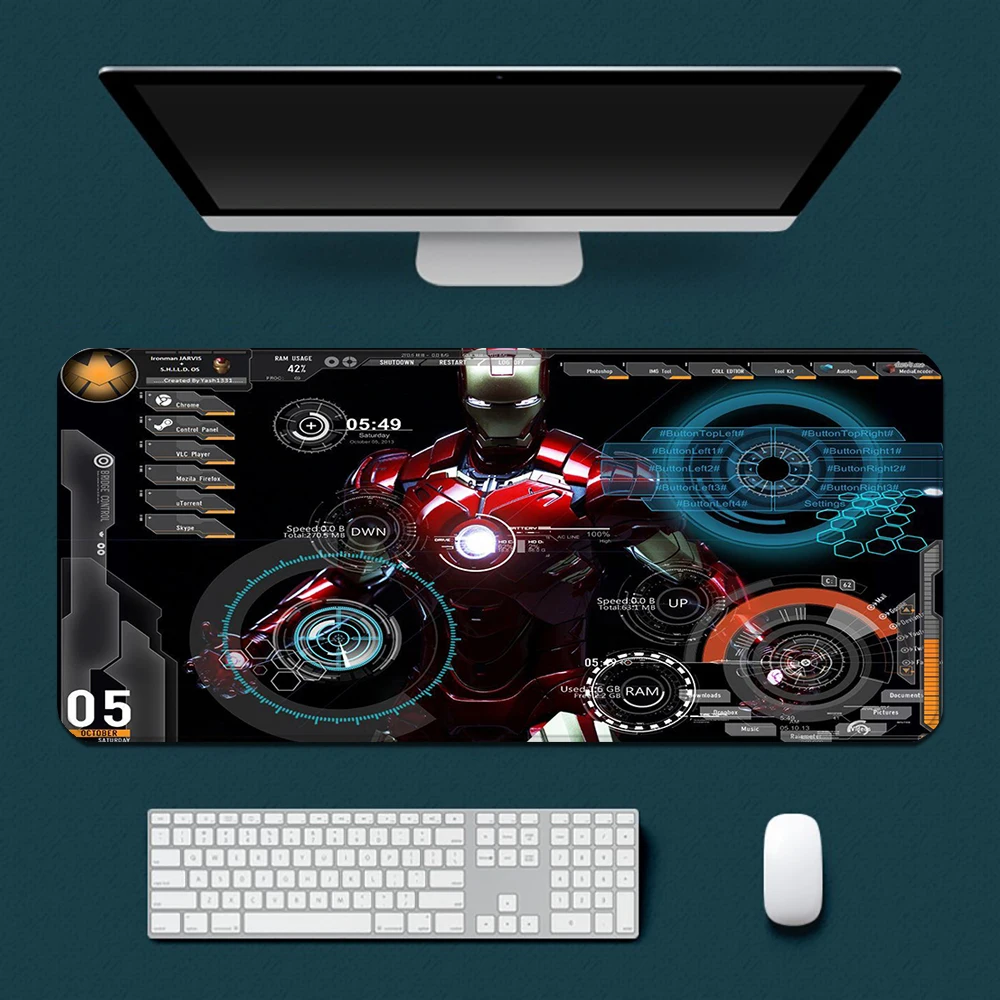 Marvel superhero Iron Man Mousepad HD Printing Computer Gamers Locking Edge Non-slip Mouse Pad XXL90x40cm Keyboard PC Desk Pad
Marvel superhero Iron Man Mousepad HD Printing Computer Gamers Locking Edge Non-slip Mouse Pad XXL90x40cm Keyboard PC Desk Pad