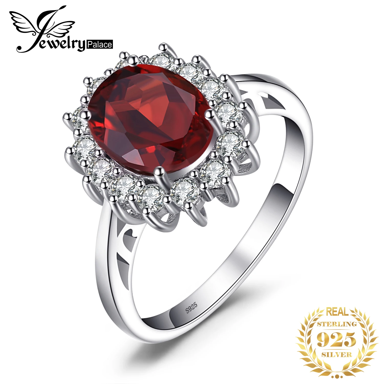 JewelryPalace Diana 2.5ct Natural Red Garnet 925 Sterling Silver Halo Ring for Women Wedding Engagement Jewelry Gift New Arrival
JewelryPalace Diana 2.5ct Natural Red Garnet 925 Sterling Silver Halo Ring for Women Wedding Engagement Jewelry Gift New Arrival