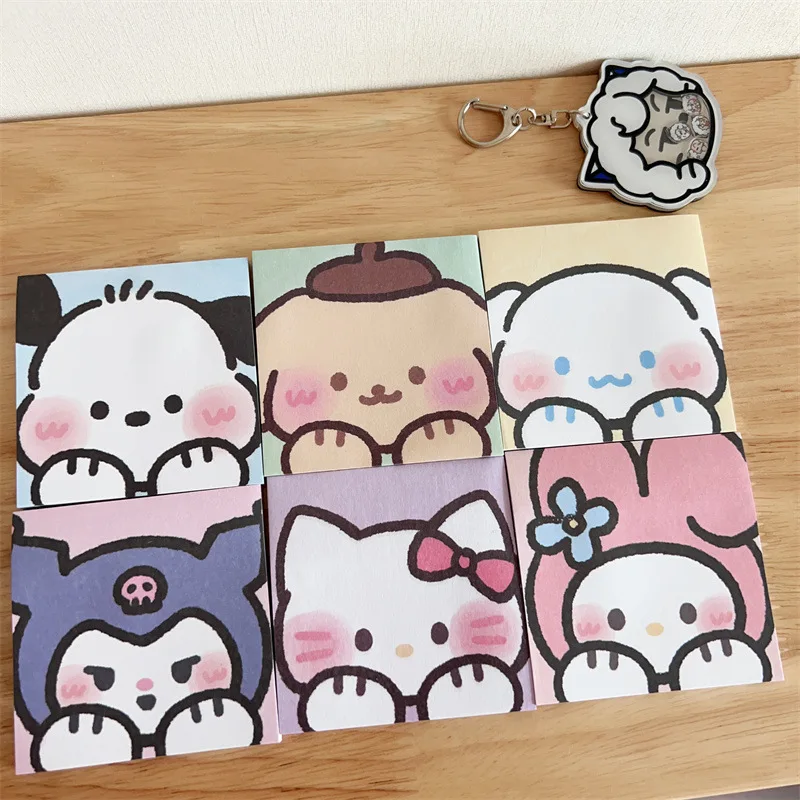 Новые милые Мультяшные аниме Стикеры для заметок Sanrio Kuromi стикеры Ktcat блокнот декоративная бумага в виде коричной цветки канцелярские подарки для студентов
Новые милые Мультяшные аниме Стикеры для заметок Sanrio Kuromi стикеры Ktcat блокнот декоративная бумага в виде коричной цветки канцелярские подарки для студентов