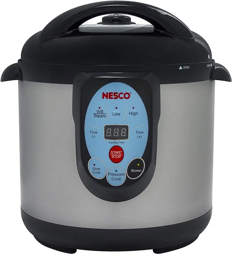 NESCO NPC-9 Smart Electric Pressure Cooker and Canner, 9.5 Quart, Stainless Steel
NESCO NPC-9 Smart Electric Pressure Cooker and Canner, 9.5 Quart, Stainless Steel