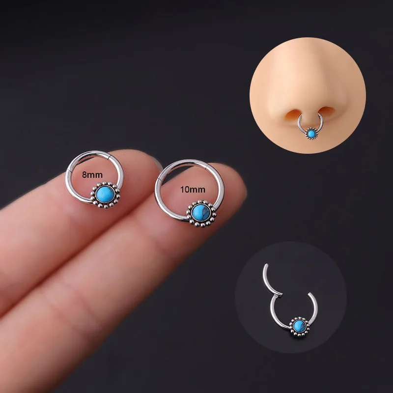 Stainless Steel Quality Zircon Blue Cz 16G Nose Rings Septum Ear Helix Daith Tragus Hoop Earring Clicker Body Piercing Jewelry
Stainless Steel Quality Zircon Blue Cz 16G Nose Rings Septum Ear Helix Daith Tragus Hoop Earring Clicker Body Piercing Jewelry