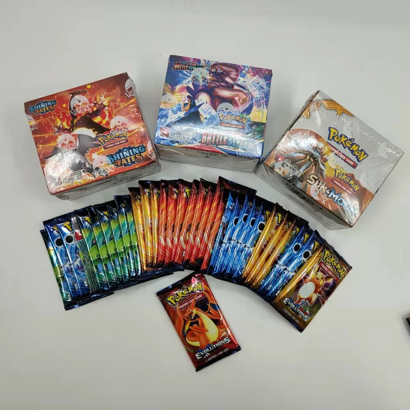 324 Pcs GX MEGA Shining Charizard Pokemon Cards Game Battle Metal Carte Trading 36 Bags Cards Game Children Pokemons Pikachu
324 Pcs GX MEGA Shining Charizard Pokemon Cards Game Battle Metal Carte Trading 36 Bags Cards Game Children Pokemons Pikachu