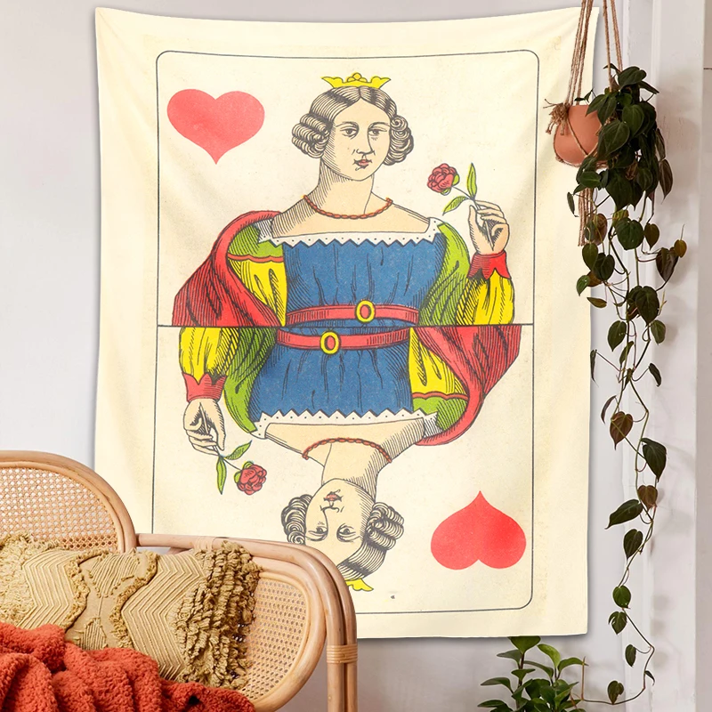 Poker Tarot Tapestry Wall Hanging Queen Psychedelic Witchcraft Bohemian Bed Sheet Beach Mat Hippie Retro Poker Home Decor gift
Poker Tarot Tapestry Wall Hanging Queen Psychedelic Witchcraft Bohemian Bed Sheet Beach Mat Hippie Retro Poker Home Decor gift
