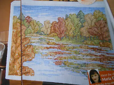 

scenery in autumn 35-30 Cross Stitch Kit Packages Counted Cross-Stitching Kits New Pattern Cross stich unPainting Set