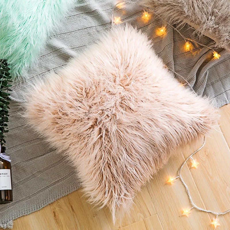 Furry wool-like velvet cushion cover fluffy plush sofa bed square pillow case home office pillow case faux fur pillow cover
Furry wool-like velvet cushion cover fluffy plush sofa bed square pillow case home office pillow case faux fur pillow cover