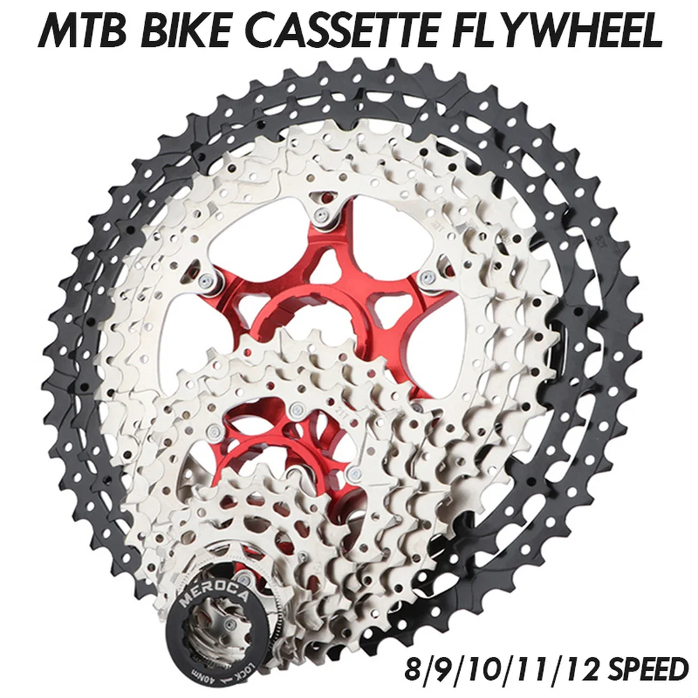 8/9/10/11/12 Speed MTB Bicycle Split Flywheel 40/42/46/50/52T Ultra-light Free Wheels Cassette Sprocket Freewheel Cycling Parts
8/9/10/11/12 Speed MTB Bicycle Split Flywheel 40/42/46/50/52T Ultra-light Free Wheels Cassette Sprocket Freewheel Cycling Parts