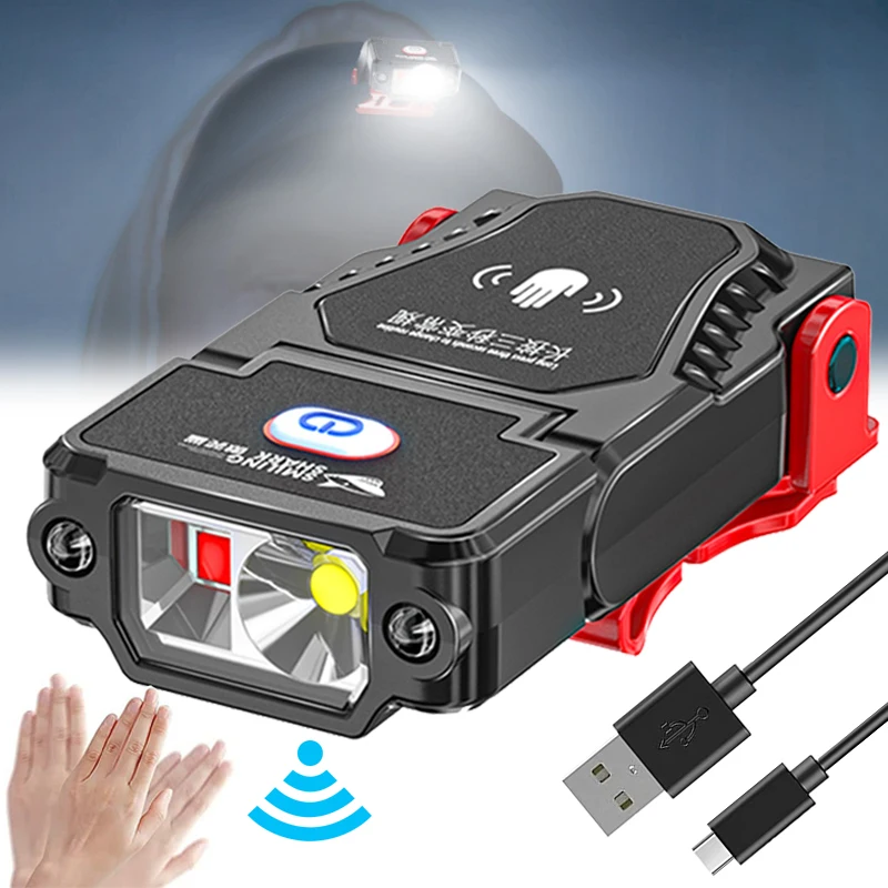 Mini LED Sensor Headlamp Hat Cap Clip Lights USB Rechargeable Fishing Headlight Adjustable Angle Camping Lamp Outdoor Work Light
Mini LED Sensor Headlamp Hat Cap Clip Lights USB Rechargeable Fishing Headlight Adjustable Angle Camping Lamp Outdoor Work Light