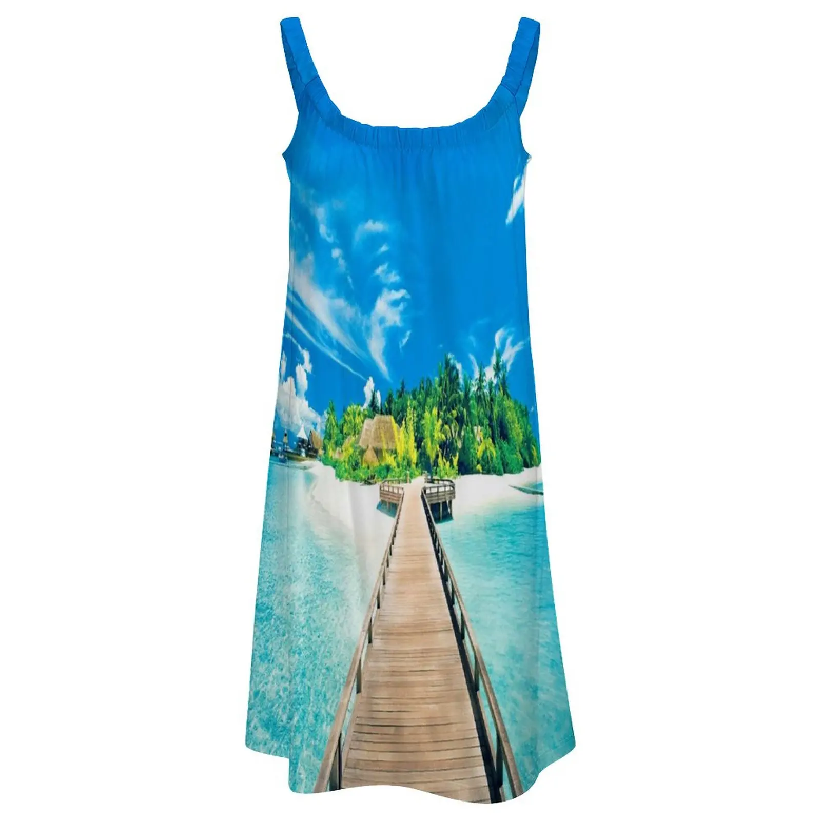 Summer Tropical Beach Dress Women's Fashion Sleeveless Midi Strap Dress Bohemian Sexy Party Evening Dresses Elegant Sundress Hem
Summer Tropical Beach Dress Women's Fashion Sleeveless Midi Strap Dress Bohemian Sexy Party Evening Dresses Elegant Sundress Hem
