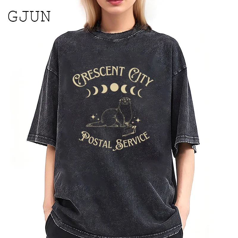 Crescent City Postal Service Streetwear Women T-Shirts Oversized Tops Summer Fashion Short Sleeve Loose Clothes Cotton Tshirt
Crescent City Postal Service Streetwear Women T-Shirts Oversized Tops Summer Fashion Short Sleeve Loose Clothes Cotton Tshirt