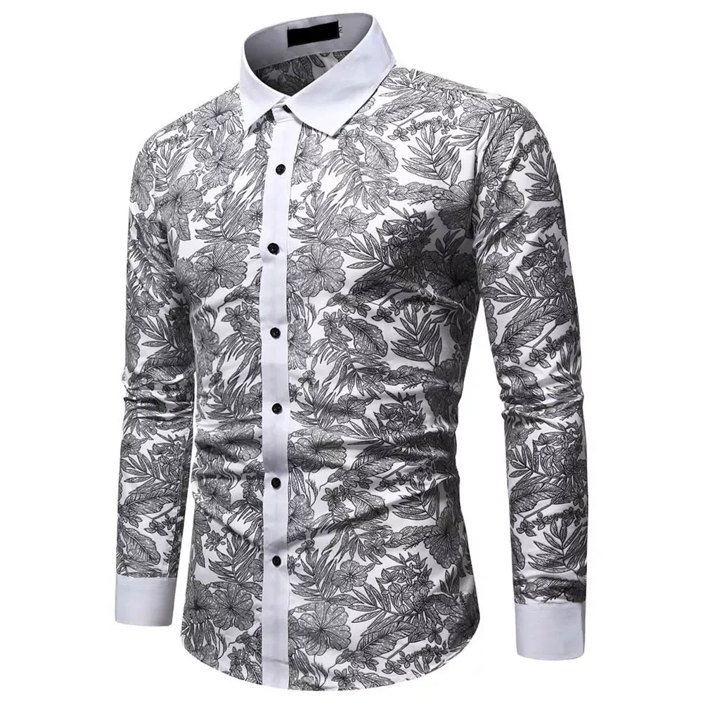 2022 New Men's Long Sleeve Printed Shirts Male Slim fit Floral Shirt Tops S-2XL Summer Printed Shirts Male Short
2022 New Men's Long Sleeve Printed Shirts Male Slim fit Floral Shirt Tops S-2XL Summer Printed Shirts Male Short