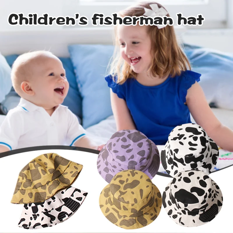 Baby Girls Boys Cow Pattern Print Bucket-Hat Traveling Wild Baby Fisherman Hat One Size Best Sale-WT 
Baby Girls Boys Cow Pattern Print Bucket-Hat Traveling Wild Baby Fisherman Hat One Size Best Sale-WT