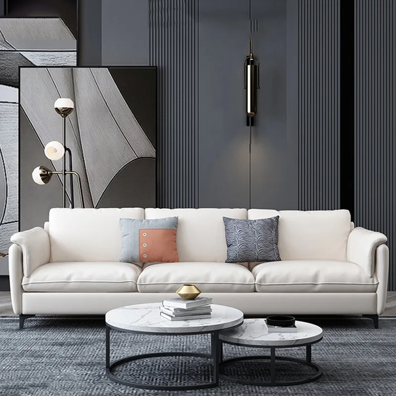 Italian Leather Sofa Napa First Layer Cowhide Modern Simple and Light Luxury Sofa
Italian Leather Sofa Napa First Layer Cowhide Modern Simple and Light Luxury Sofa