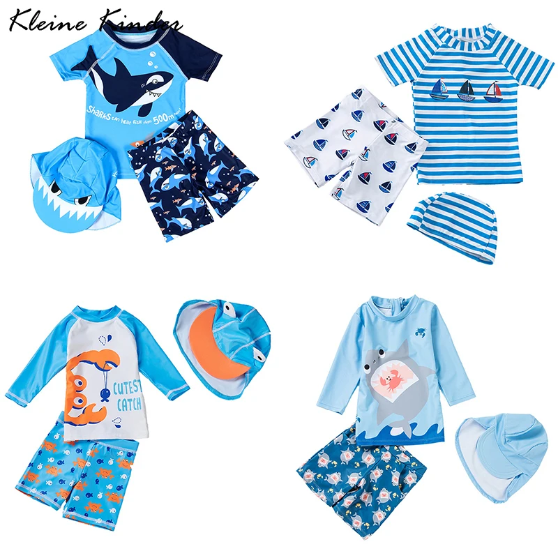 Children's Swimwear Shark Print Beach Clothes Boy UV Protection UPF50 Baby Swimsuit Long Sleeve Rash Guard Surf Bathing Suit Kid
Children's Swimwear Shark Print Beach Clothes Boy UV Protection UPF50 Baby Swimsuit Long Sleeve Rash Guard Surf Bathing Suit Kid