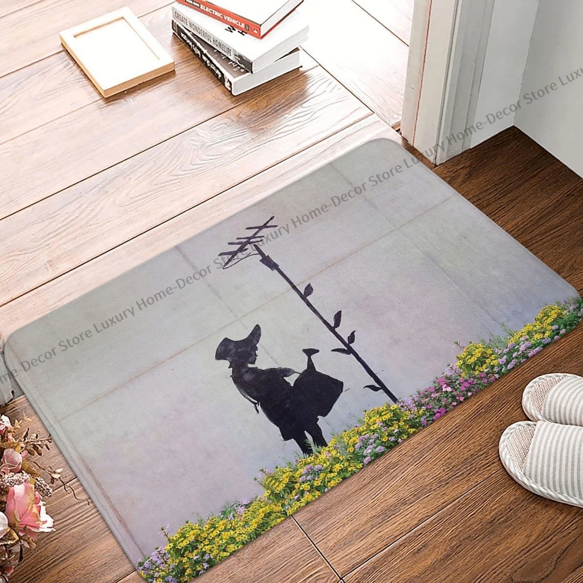Banksy Wall Graffiti Bath Non-Slip Carpet Garden Girl Flannel Mat Welcome Doormat Floor Decor Rug
Banksy Wall Graffiti Bath Non-Slip Carpet Garden Girl Flannel Mat Welcome Doormat Floor Decor Rug