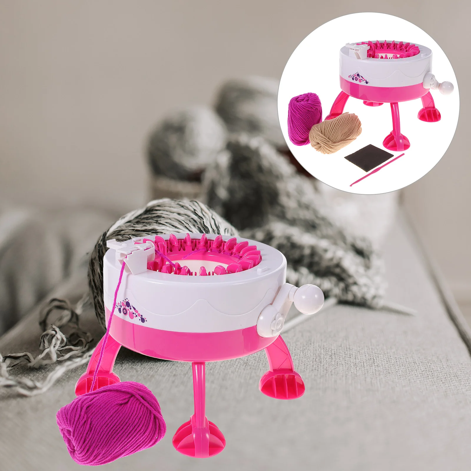 Knitting Machine Loom Weaving Diy Toy Tool Board Kids Making Wool Machines Sweater Beginner Doublesocks Kit Hand Creative Pom
Knitting Machine Loom Weaving Diy Toy Tool Board Kids Making Wool Machines Sweater Beginner Doublesocks Kit Hand Creative Pom