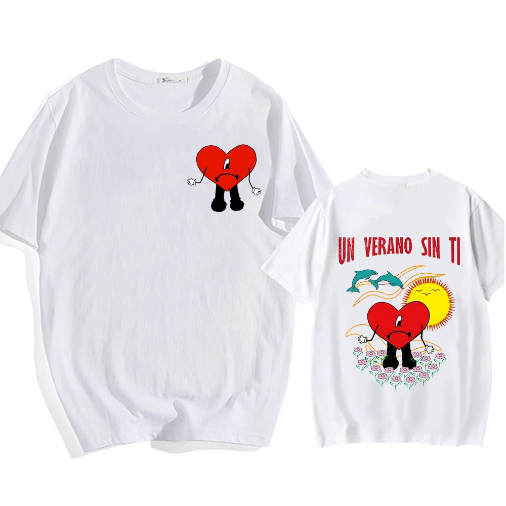 Bad Bunny T Shirt Un Verano Sin Ti Tshirt Men/Women Graphic Tee-Shirts Short Sleeve Summer Cotton Tops Hip Hop Rapper T-shirt
Bad Bunny T Shirt Un Verano Sin Ti Tshirt Men/Women Graphic Tee-Shirts Short Sleeve Summer Cotton Tops Hip Hop Rapper T-shirt