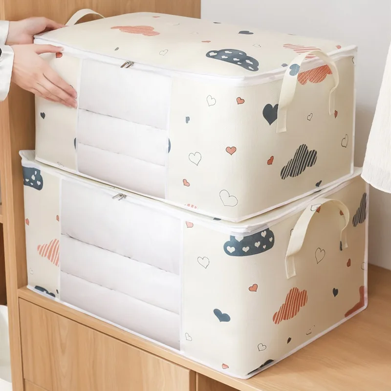 Quilt Storage Bags With Zipper Foldable Organizer Large Clothes Portable Visible Collecting Pouch Moisture Household Box
Quilt Storage Bags With Zipper Foldable Organizer Large Clothes Portable Visible Collecting Pouch Moisture Household Box
