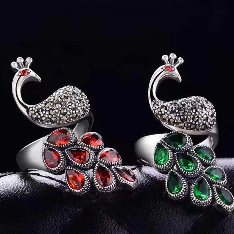 Milangirl Genuine Peacock Ring Wedding Womens Jewellery With Red Garnet Natural Stone Adjustable Fine Jewelry
Milangirl Genuine Peacock Ring Wedding Womens Jewellery With Red Garnet Natural Stone Adjustable Fine Jewelry