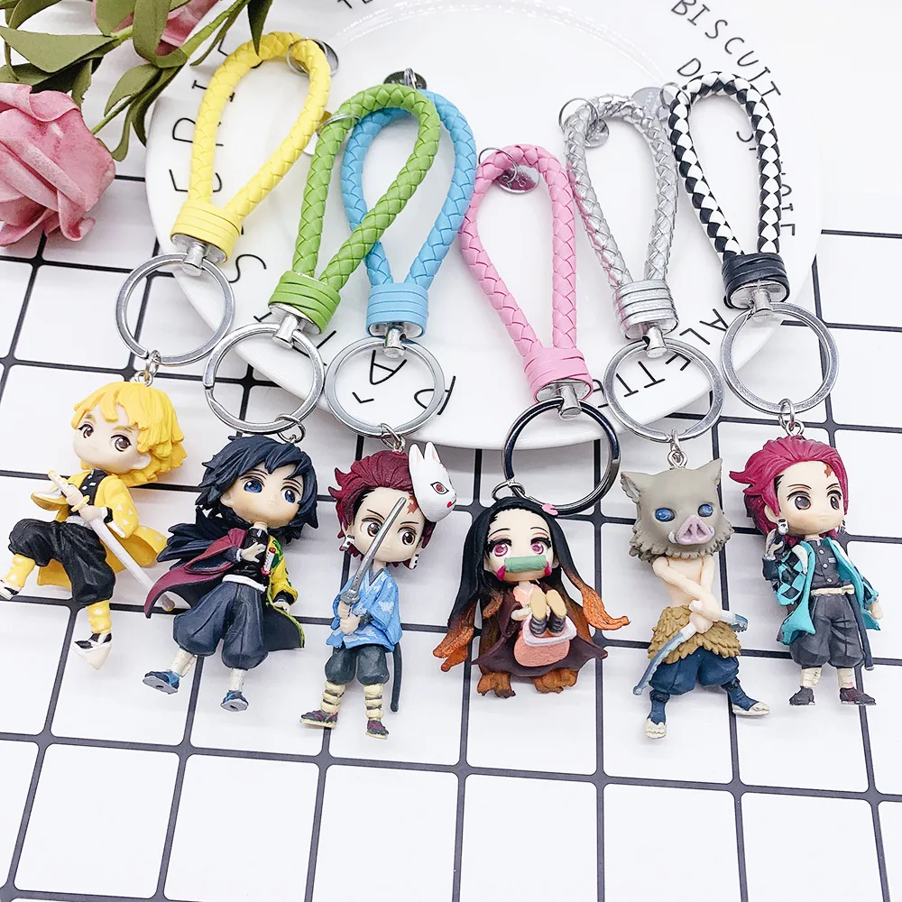 Giyuu Tanjirou Nezuko Zenitsu Inosuke Demon Slayer Anime Figure Model Keychain Toys Action Kimetsu No YaibaRope Pendant Gift
Giyuu Tanjirou Nezuko Zenitsu Inosuke Demon Slayer Anime Figure Model Keychain Toys Action Kimetsu No YaibaRope Pendant Gift