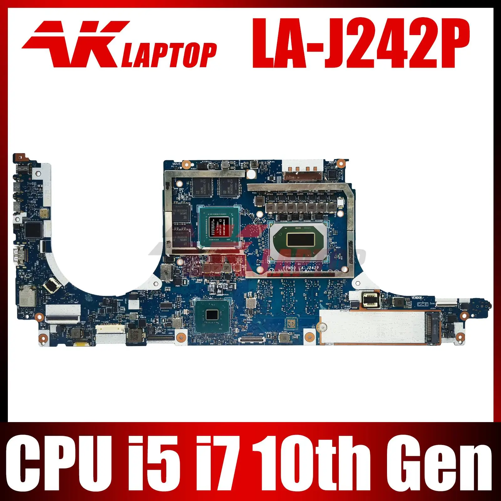 M12873-601 LA-J242P FOR HP ZBook studio G7 Laptop motherboard i5-10400H i7-10850H CPU 16GB RAM T1000 4GB Fully tested and works
M12873-601 LA-J242P FOR HP ZBook studio G7 Laptop motherboard i5-10400H i7-10850H CPU 16GB RAM T1000 4GB Fully tested and works