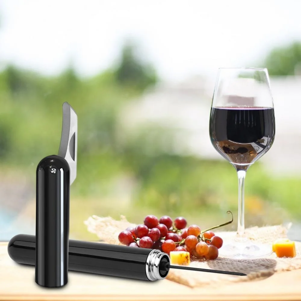 Bar Tool Wine Corkscrew Stainless Steel Cork Remover Air Pressure Pump Corkscrew With Aluminum Foil Cutter Pneumatic Corkscrew
Bar Tool Wine Corkscrew Stainless Steel Cork Remover Air Pressure Pump Corkscrew With Aluminum Foil Cutter Pneumatic Corkscrew
