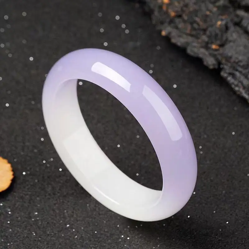 Natural Semi White and Semi Purple Hand Carved Flat Jade Bracelet Fashion Boutique Jewelry Bracelet Gift for Men and Women
Natural Semi White and Semi Purple Hand Carved Flat Jade Bracelet Fashion Boutique Jewelry Bracelet Gift for Men and Women